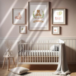 Oso Durmiente Infantil Nursery Wall Art Decoración