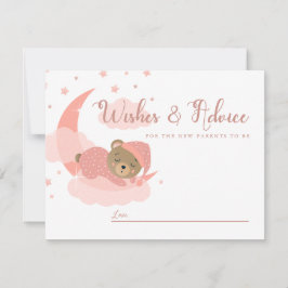 Oso Durmiente Sobre La Tarjeta De Consejos Y Deseo