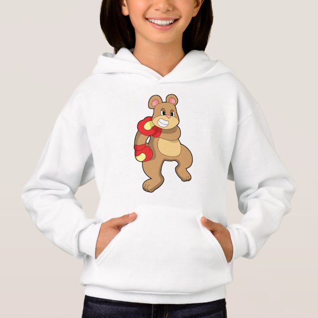 Oso en boxeo con guantes de boxeo (Anverso)