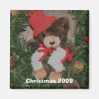 Oso En El Imán De Vacaciones De Los Navidades De L