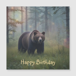 Oso en un bosque mágico