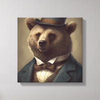 Oso en un traje | Arte Animal | Animal en un traje