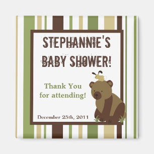 Oso Forestal Hollow con imán favorito de 2"x2"