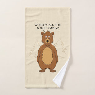 Oso gracioso de papel higiénico