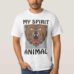 OSO GRIZO DE MIS Camisetas ANIMALES ESPÍRITU