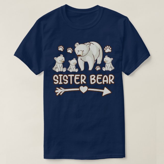oso hermano 3 camiseta de cubo para mujeres, oso h (Diseño del anverso)