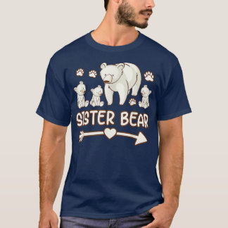 oso hermano 3 camiseta de cubo para mujeres, oso h
