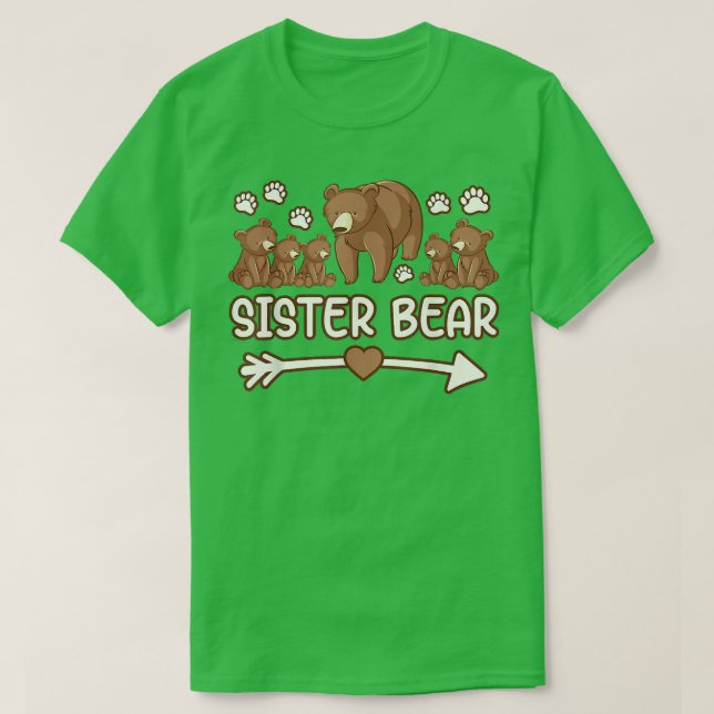 oso hermano 5 camiseta de cubo para mujeres, oso h (Diseño del anverso)