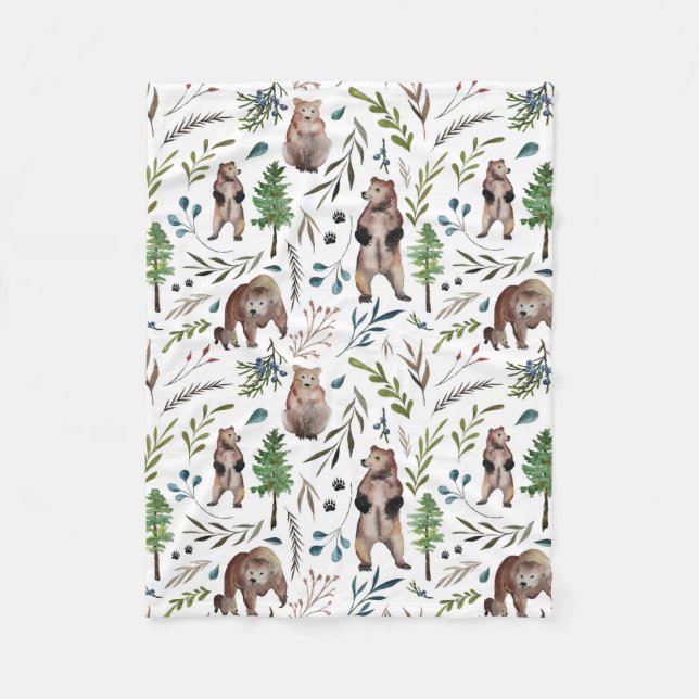 Oso, hojas, y manta de los árboles (Anverso)