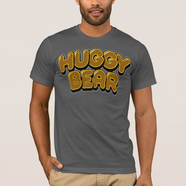 Oso Huggy de las camisetas masculinas (Anverso)