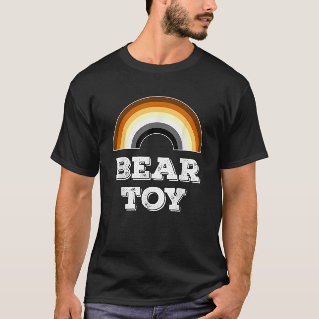 Oso Juguete Gay Oso Orgullo Arcoiris Camiseta (Anverso)
