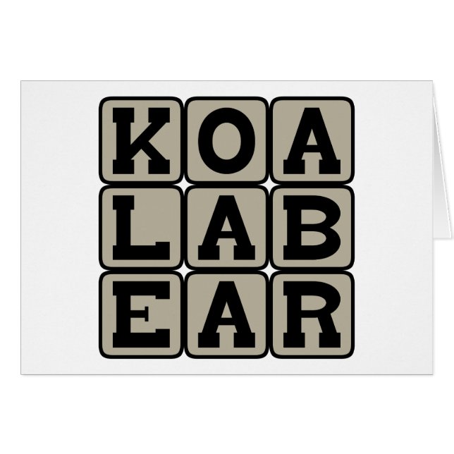 Oso Koala, Marsupial Australiano (Anverso (Horizontal))