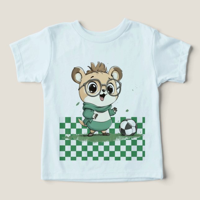 Oso lindo con bola de fútbol (Diseño delantero )