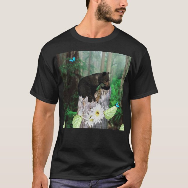 Oso marrón bebé, camiseta (Anverso)