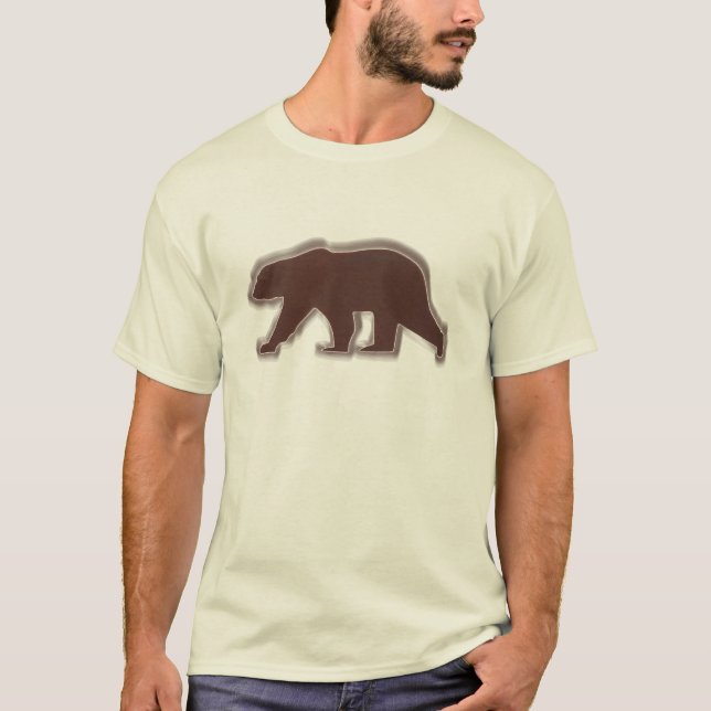 Oso marrón - camiseta de color personalizar (Anverso)