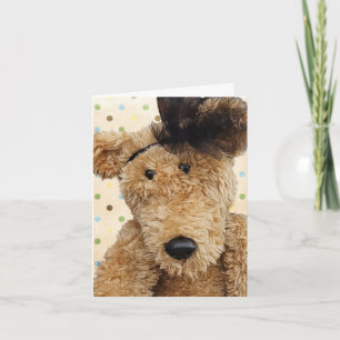 Oso Marrón Cuto Con Puntos De Polka