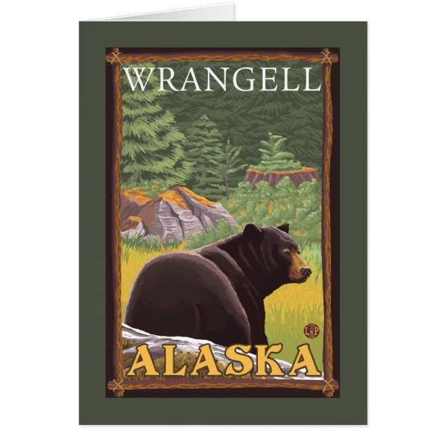 Oso Negro en el bosque - Wrangell, Alaska (Frente)