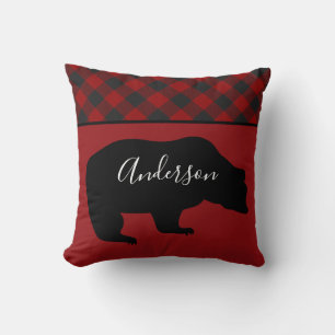 Oso negro y almohada tirita personalizada