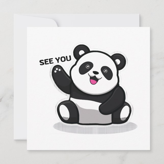 oso panda adorable (Anverso)