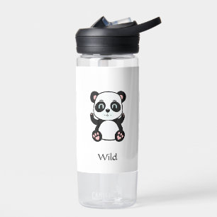 Oso Panda Bebé Salvaje Lindo en Botella de Agua Bl