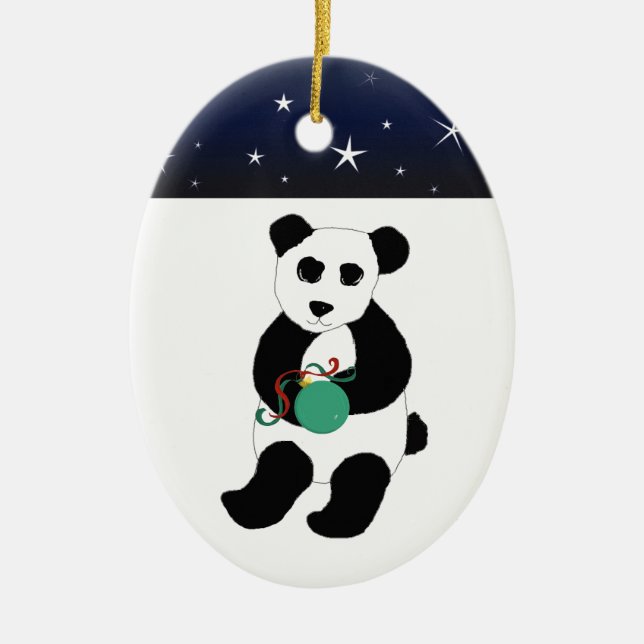 Oso Panda con ornamento (Frente)