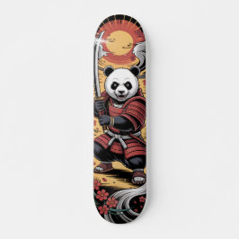 Oso Panda Samurái guerrero monopatín