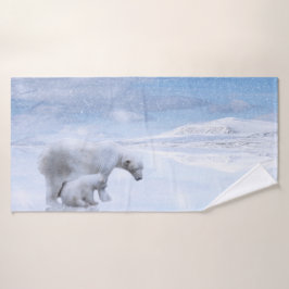 Oso polaco y cachorro