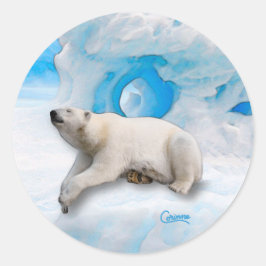 Oso polar 1 - Pegatinas de sobres