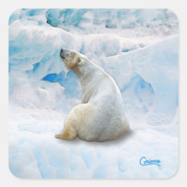 Oso polar 2 - Pegatinas de sobres