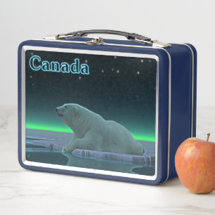 Oso polar con borde de hielo - Canadá