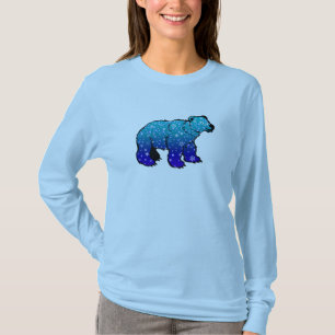 Oso Polar con Camisa de Snowflakes