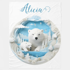 Oso polar con el frío invierno blanco del océano á