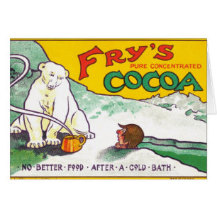 oso polar de cacao vintage