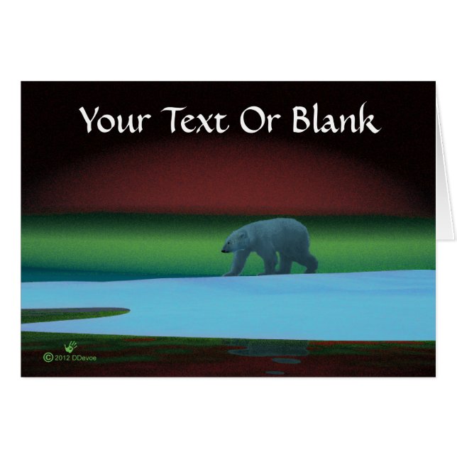 Oso Polar de Luces Polares (Anverso (Horizontal))