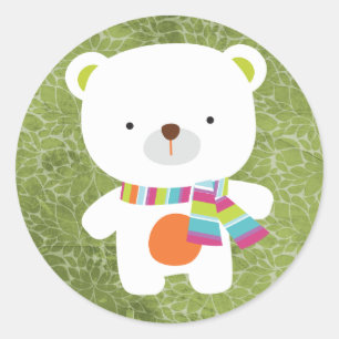 Oso polar de Navidades de Sello para sobres de 20 