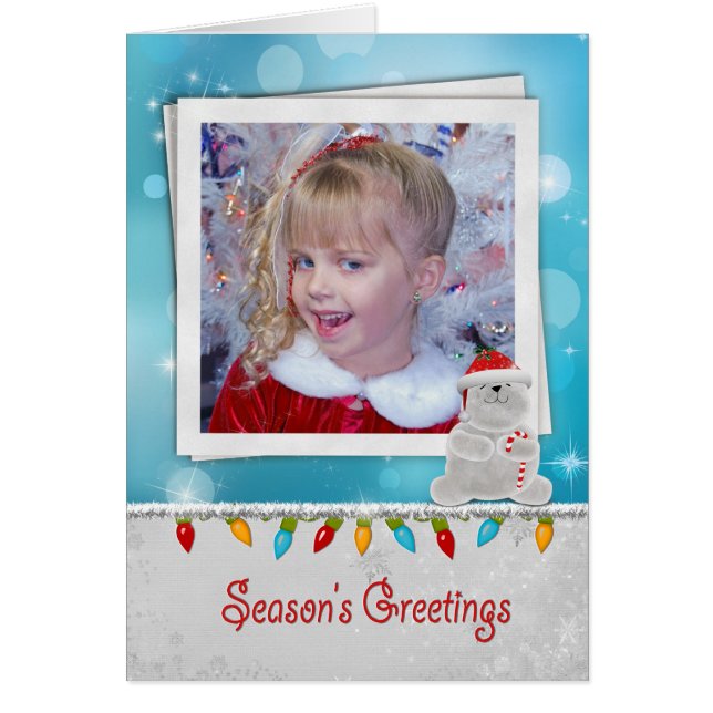 Oso polar de saludos de temporada (Frente)