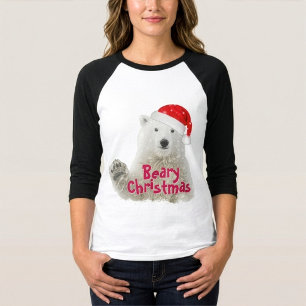 Oso Polar de Santa   Camiseta de Navidad Beary