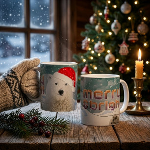 Oso Polar de Santa   Tazas Beary Navidad