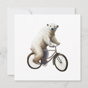 Oso Polar En Bicicleta