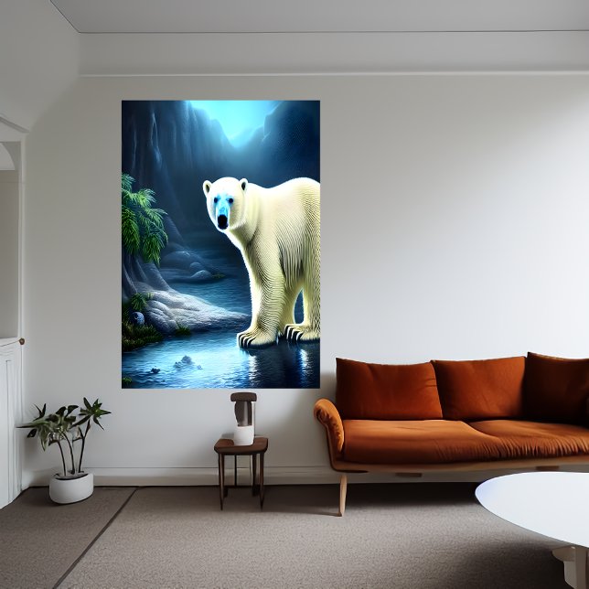 Oso polar en el Oasis | Poster de arte de IA (Subido por el creador)
