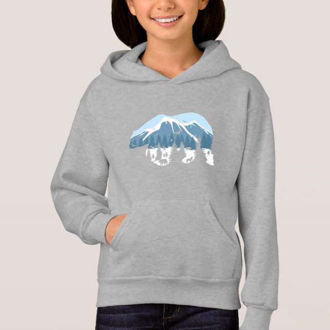 Oso Polar Eskimos Naturaleza Wolf Hoodie de vida s (Anverso)