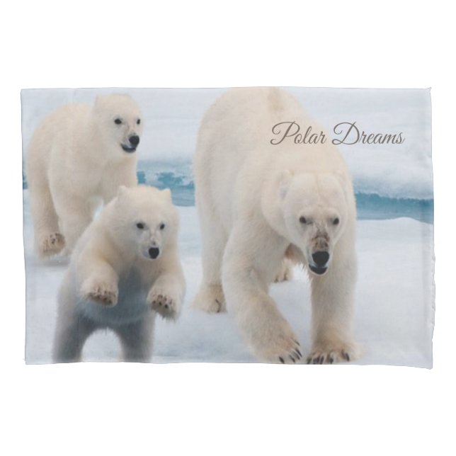 Oso polar Funda de almohadas (Anverso)