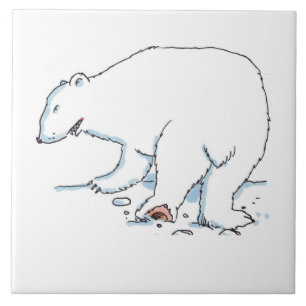 Oso Polar Gran baldosa cerámica
