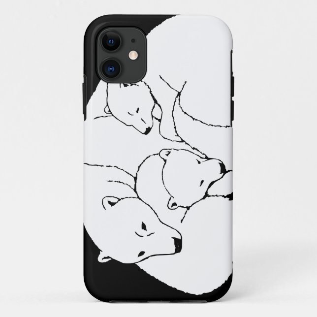 Oso Polar IPhone 5 Fundas Regalos de osos de arte  (Reverso)