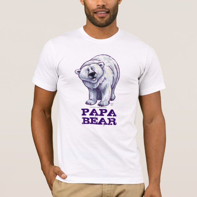 Oso polar, la camiseta ligera de los hombres del (Anverso)