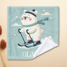 Oso Polar Lindo Y Divertido Esquí Personalizado