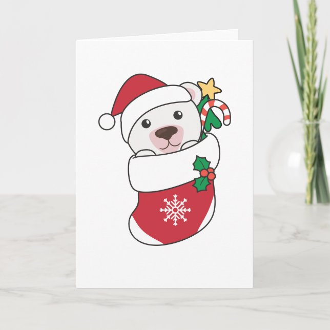 Oso Polar Navidad Nieve Invierno Animales Polar (Anverso)