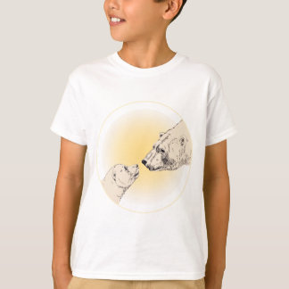 Oso Polar Niños Arte Camiseta Bear Niños Tees