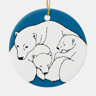 Oso Polar Ornamento de arte Madre Oso Regalo de os