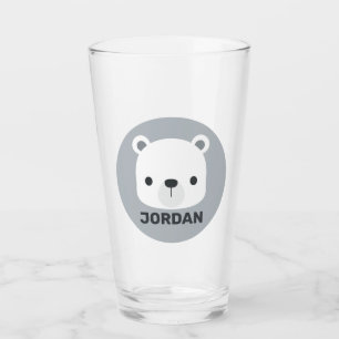 Oso polar pequeño y corto con nombre personalizado